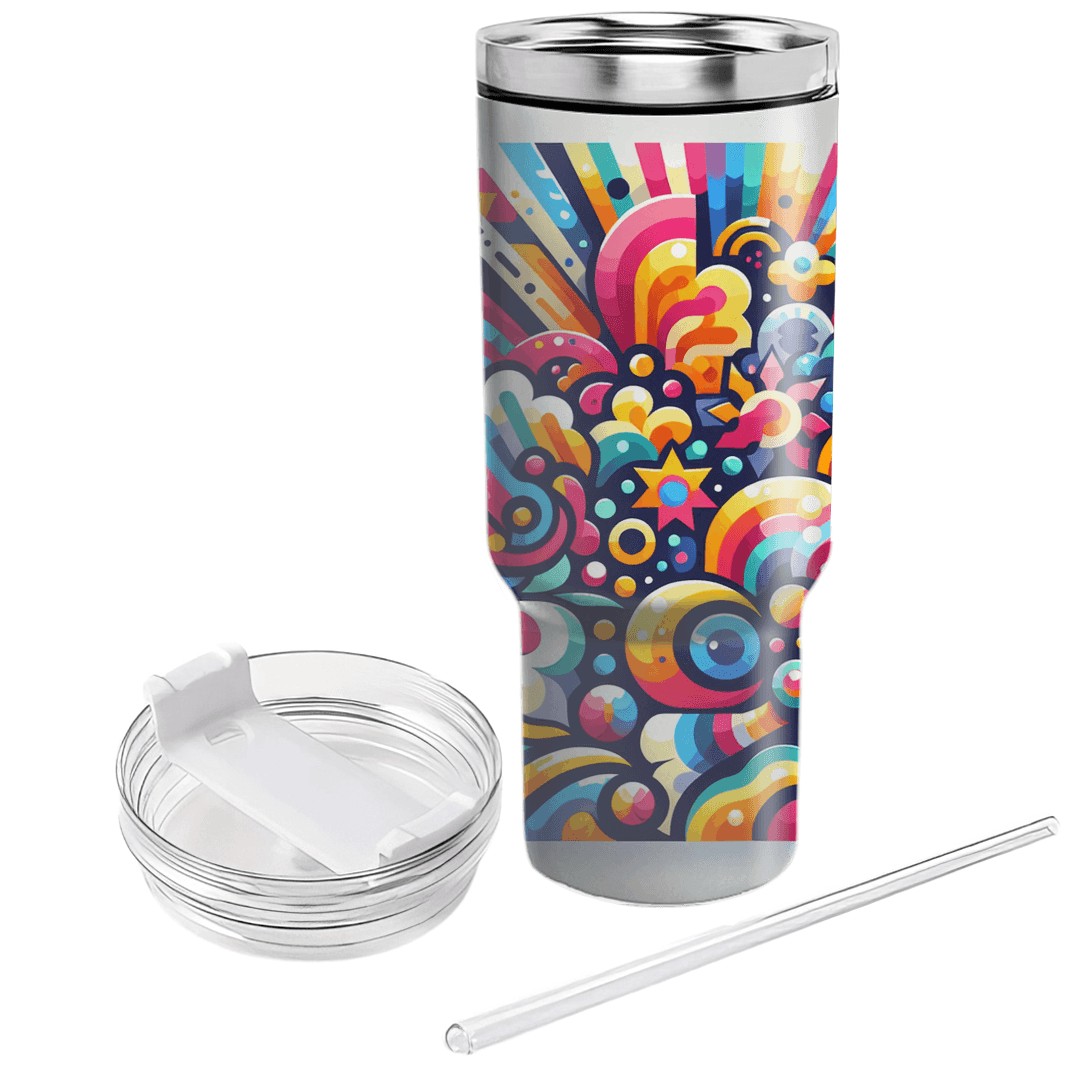 Radiant Rainbow  Tumbler Cups