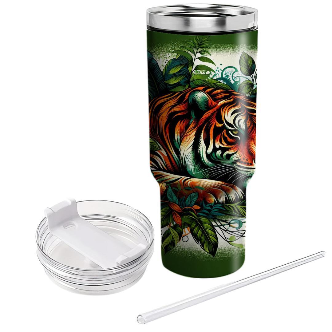 Regal Tiger Stalk  Tumblers With Lids