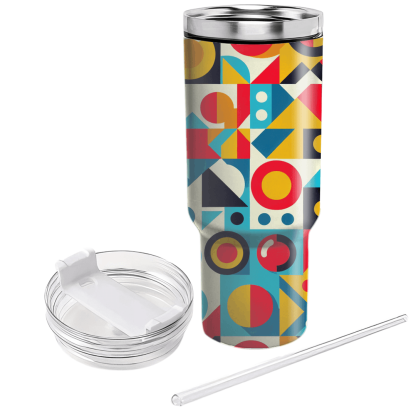 Colorful Burst Of Shapes  Insulated Tumblers