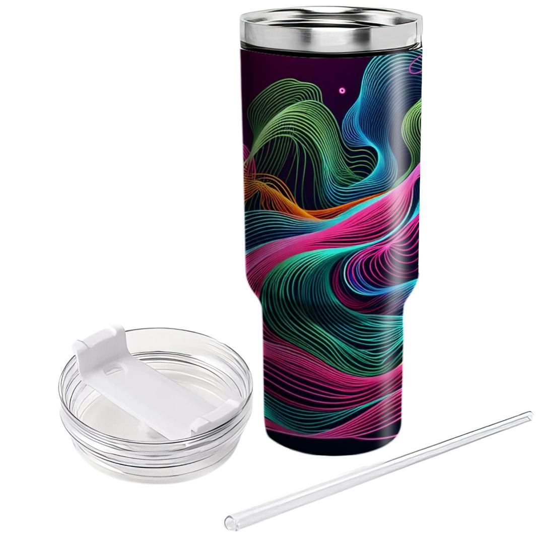 Neon Line Art  Custom Tumblers