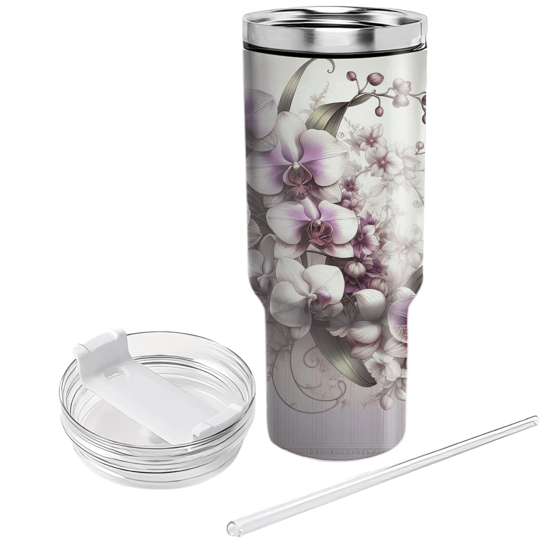 Elegant Orchid Fusion  Custom Tumblers