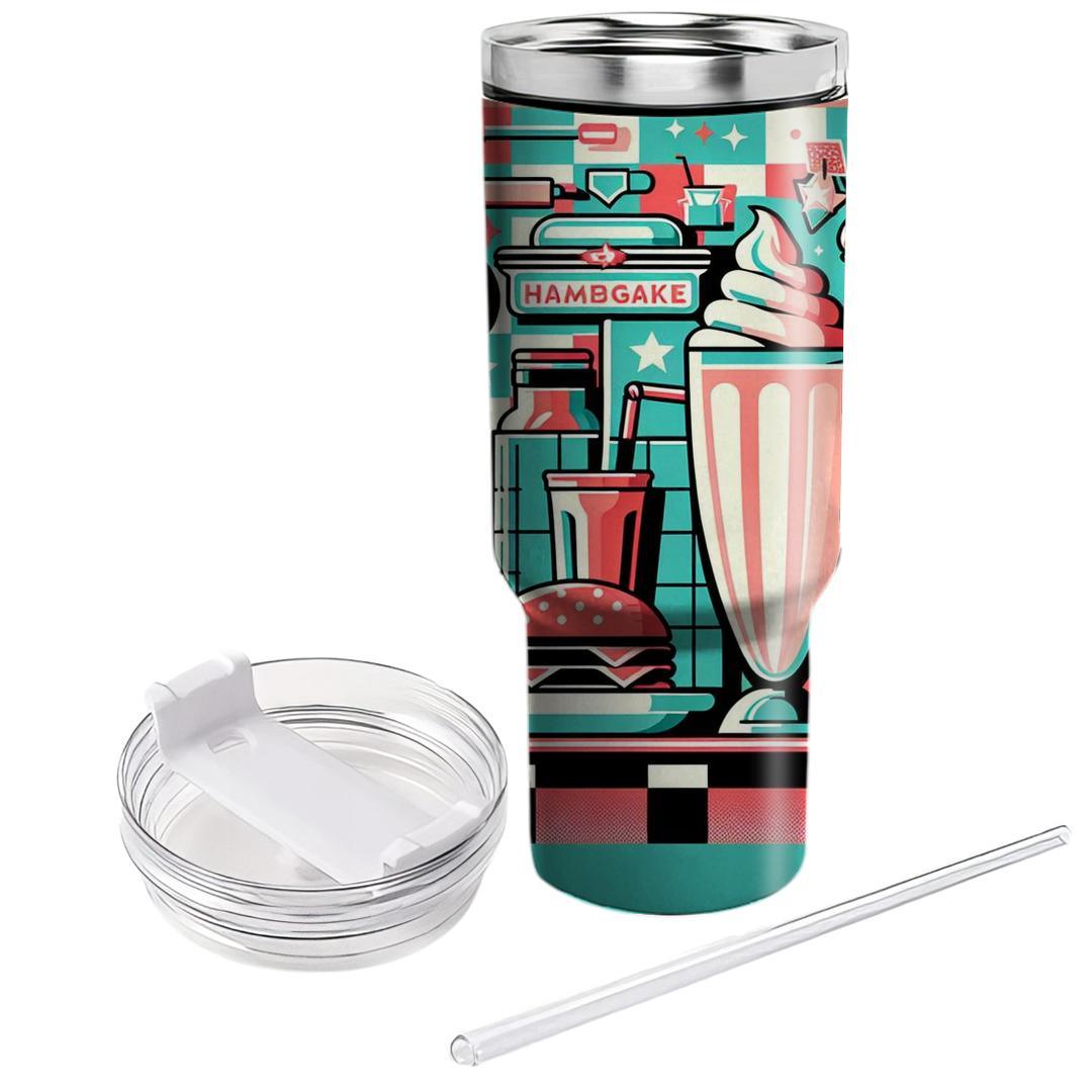 Kitschy Retro Diner  Travel Tumblers