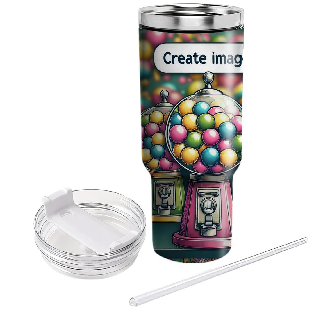 Groovy Gumball Machine  Personalized Tumblers
