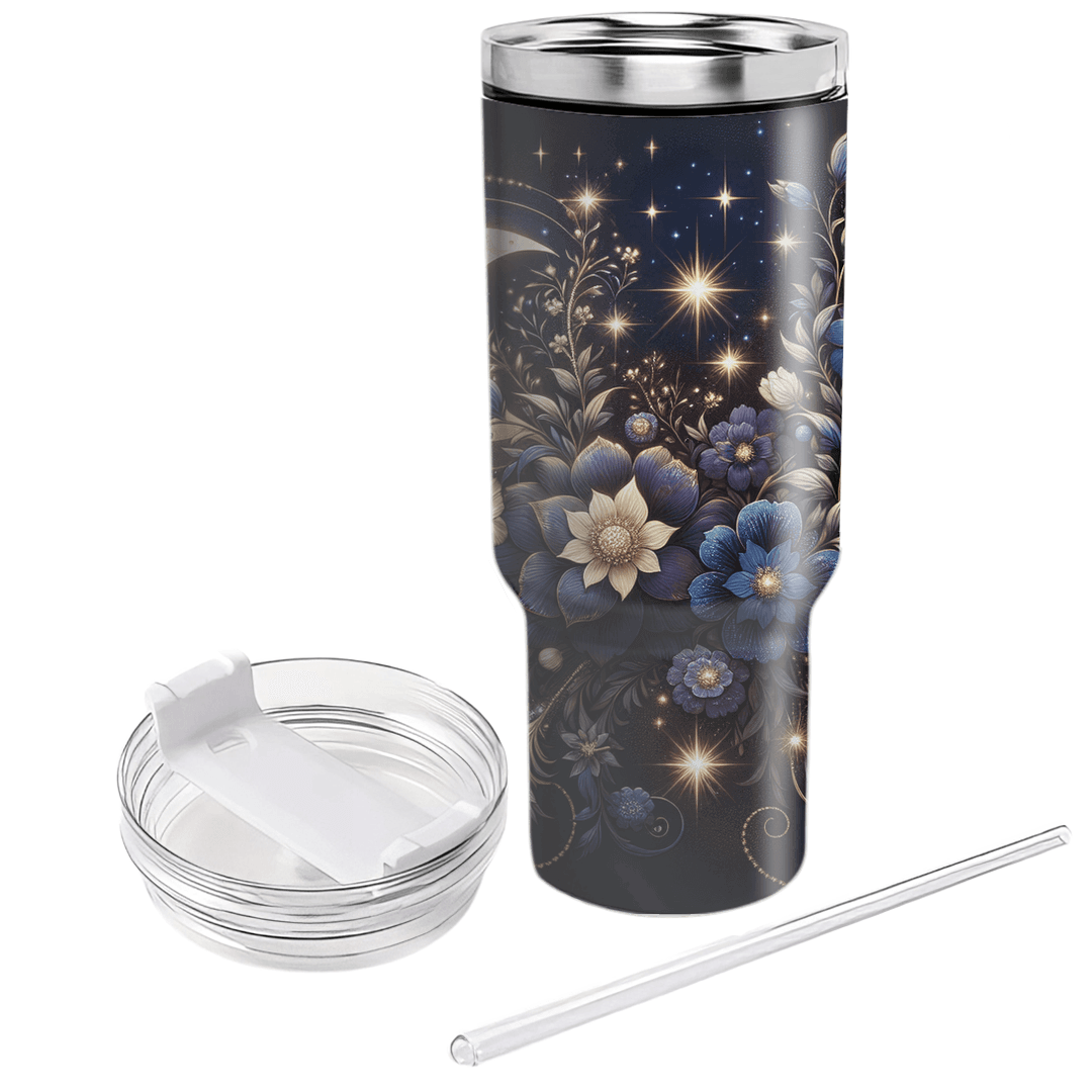 Celestial Flower Moon  Tumblers With Lids