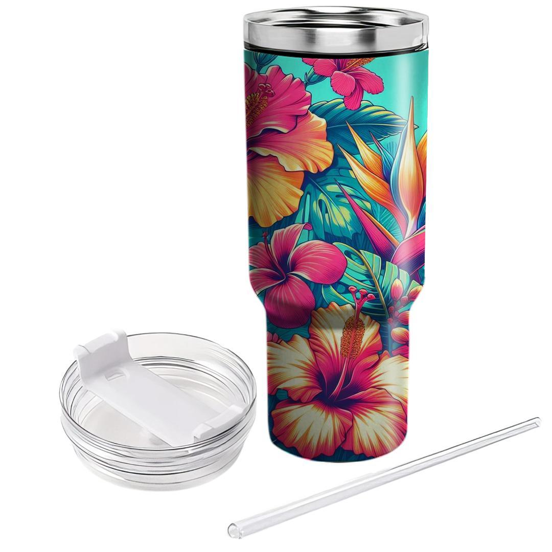Lush Tropical Escape  Tumbler Cups