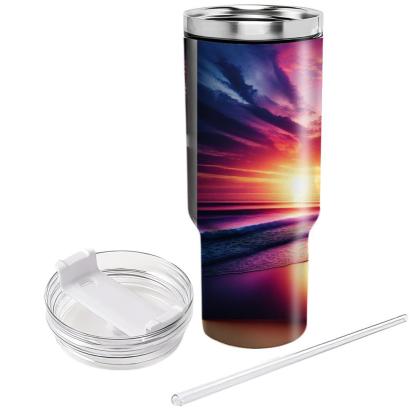 Summer Sunset Beach Vibes  Tumbler Cups