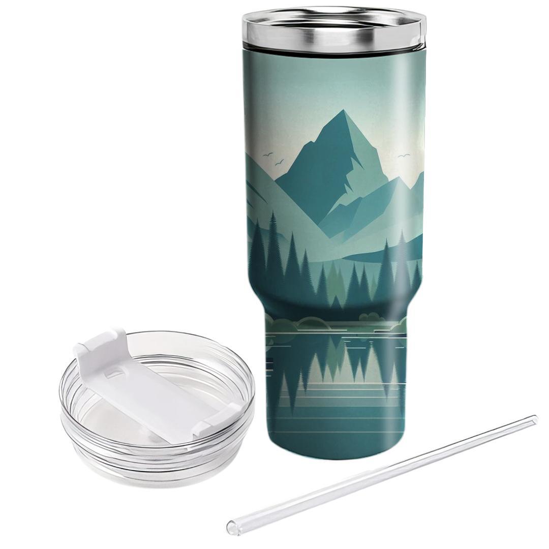 Tranquil Mountain Retreat  Travel Tumblers
