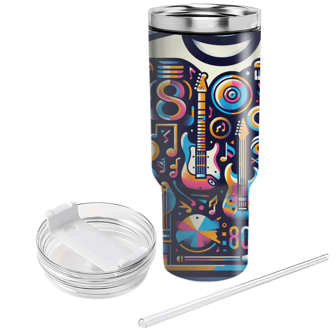 Retro 80s Music Festival T-shirt Custom Tumblers