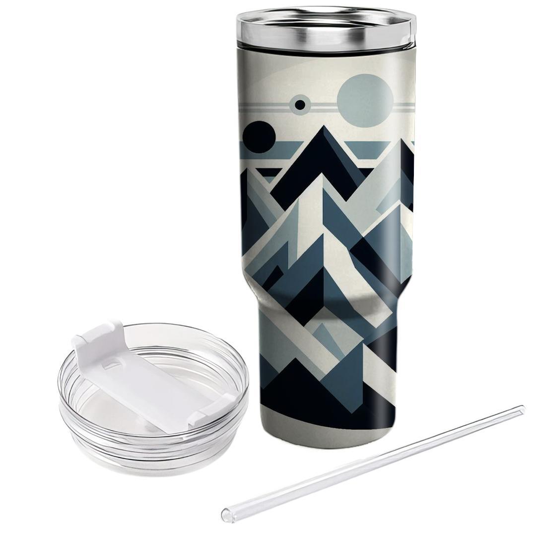 Geometric Mountain Peaks  Decorative Tumblers