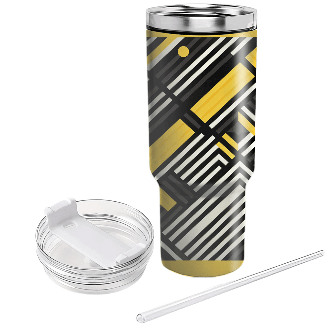 Modern Stripe Matrix Custom Tumblers