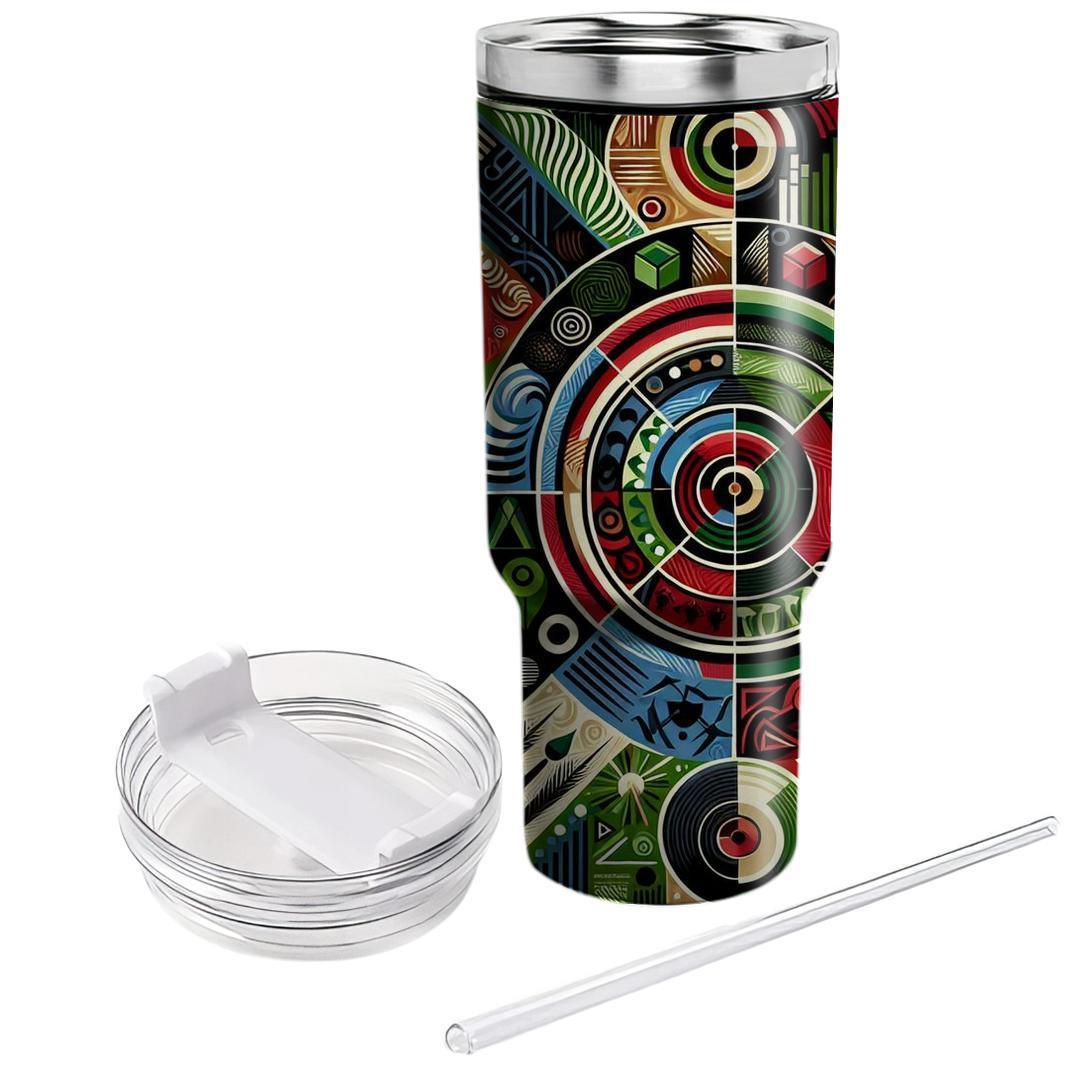 Abstract Reflections - Kwanzaa Celebrations  Tumblers With Lids