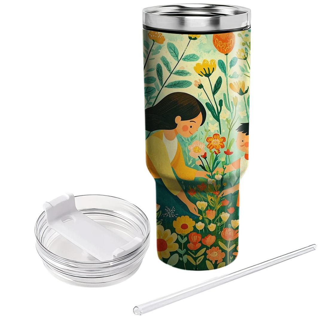 The Blossoms Of Wisdom: A Mother’s Nurturing Garden Tumblers With Lids