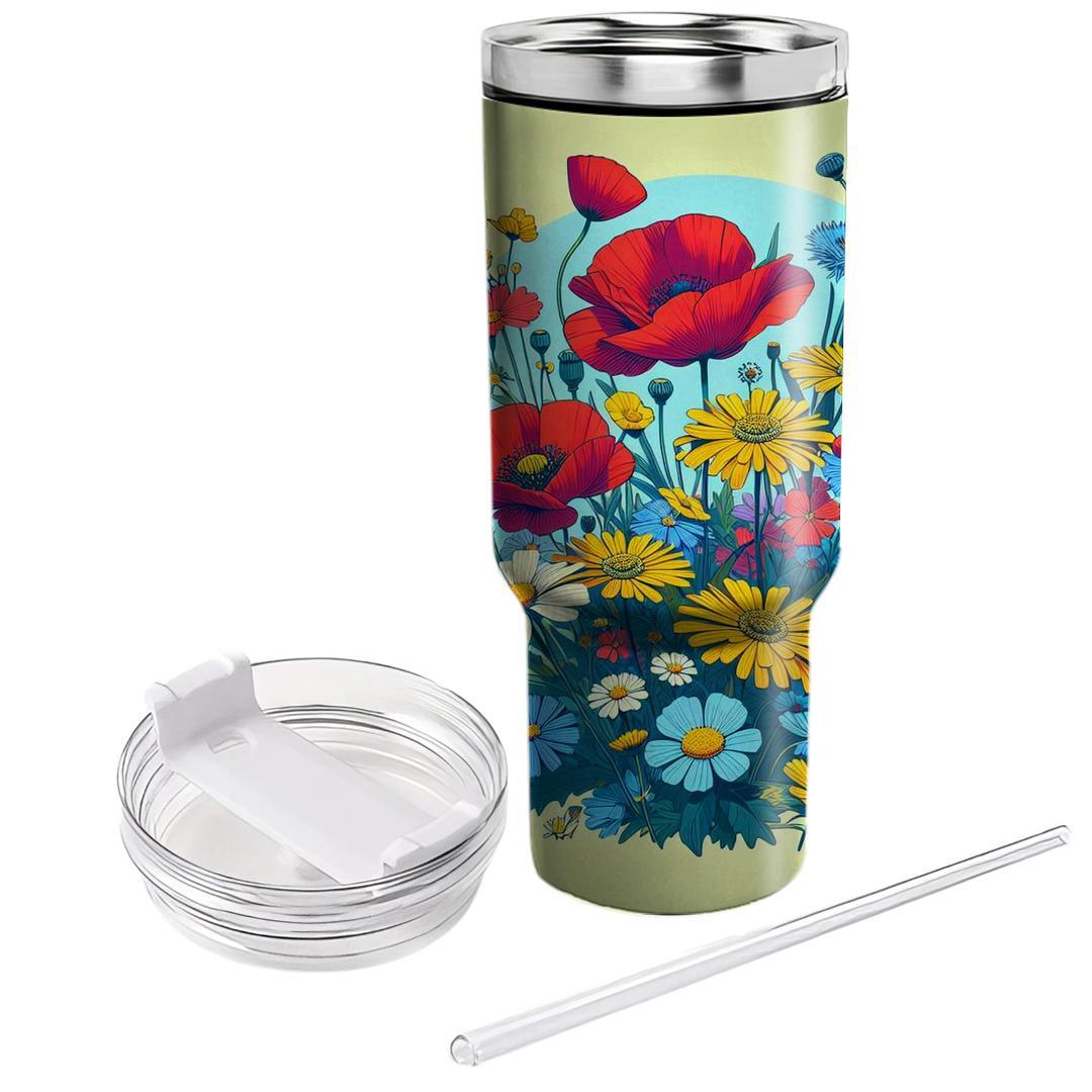 Flower Field Bliss  Decorative Tumblers