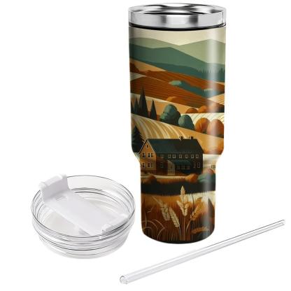 Autumn Countryside Charm  Travel Tumblers