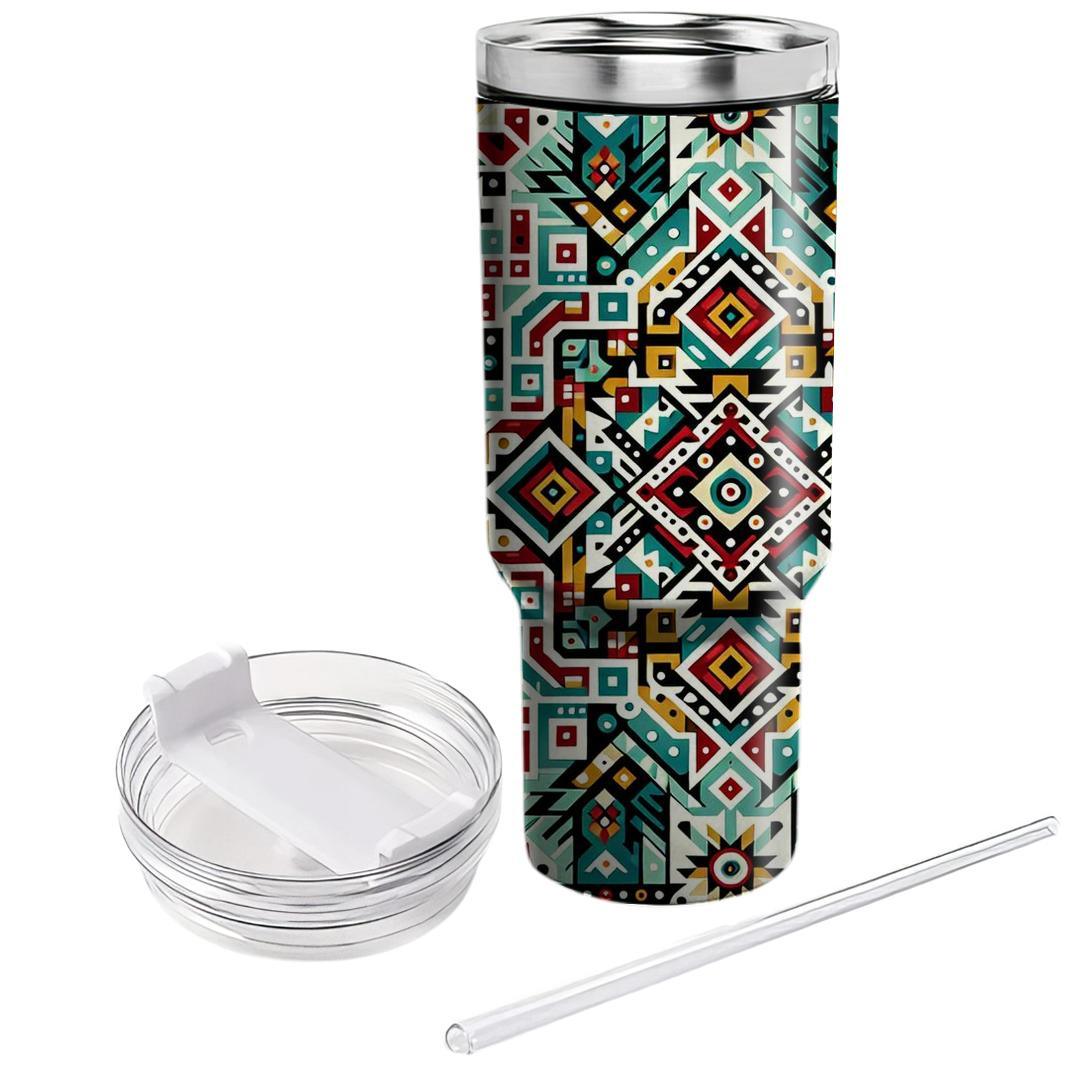 Ethnic Beadwork Delight  Insulated Tumblers