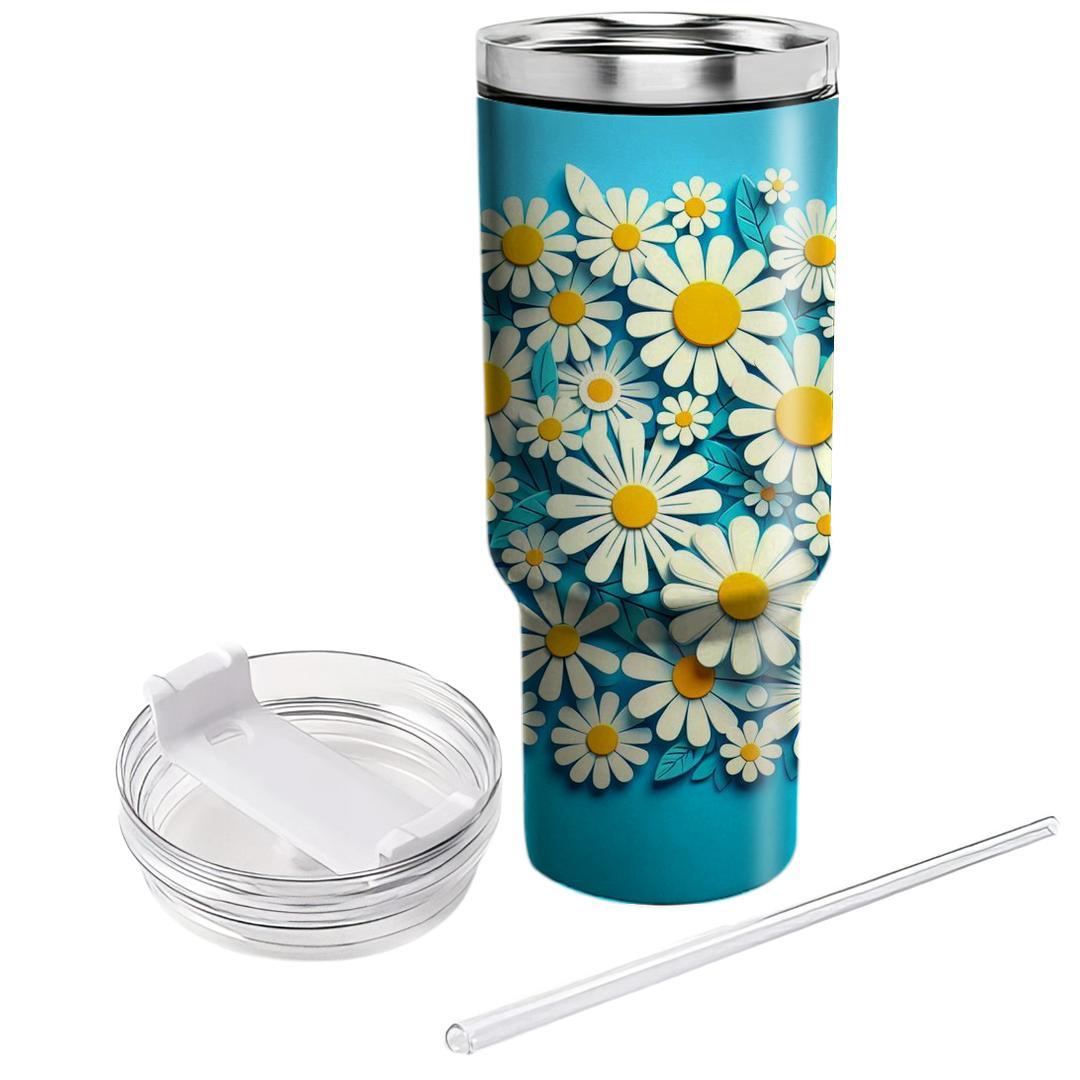 Cheerful Daisy Sunshine  Unique Tumblers