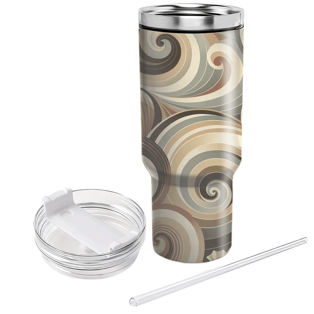 Spiral Shell Symphony  Custom Tumblers