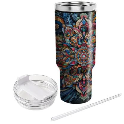 Kaleidoscope Of Unity - World Culture Day  Tumblers With Lids