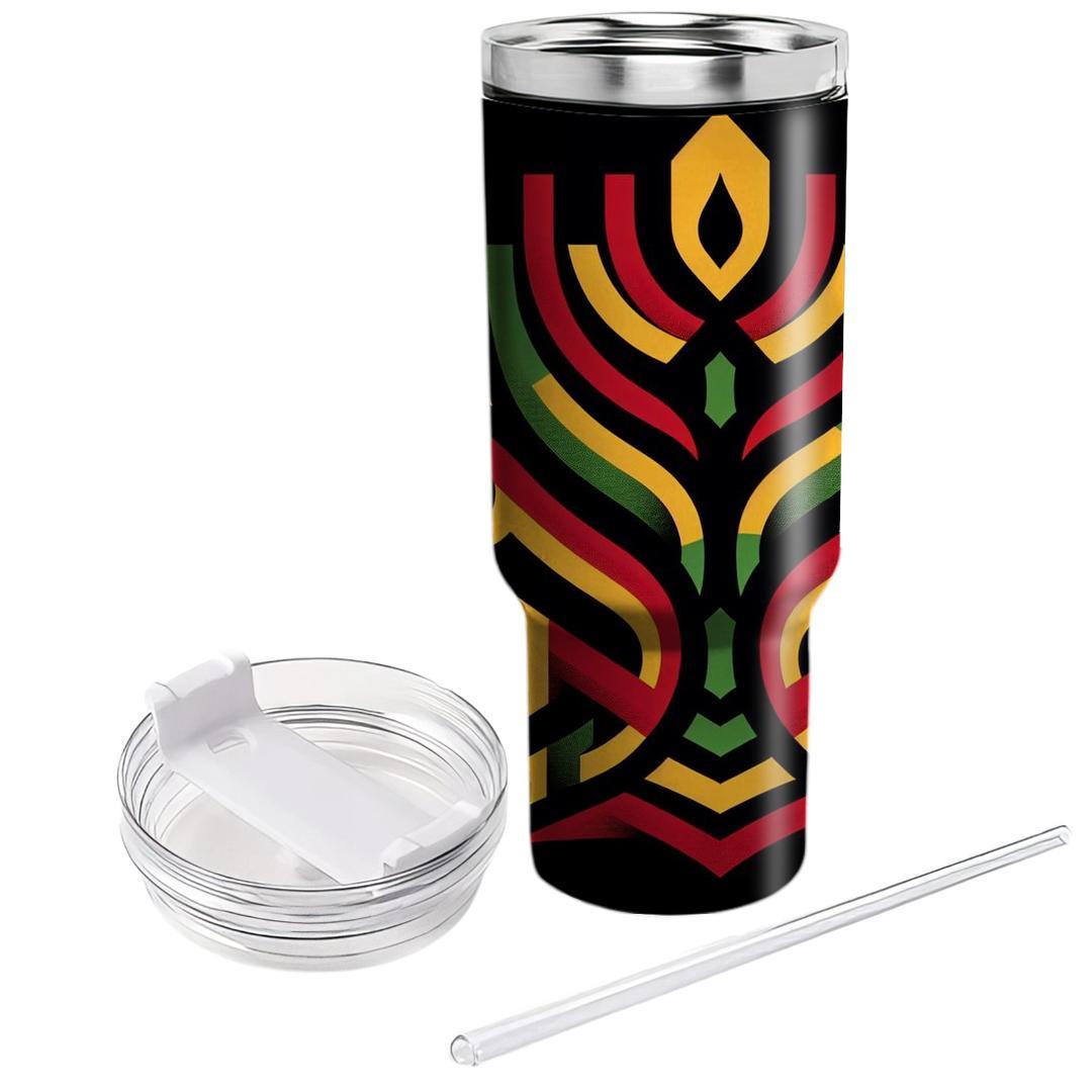 Abstract Togetherness - A Kwanzaa Celebration  Tumbler Cups