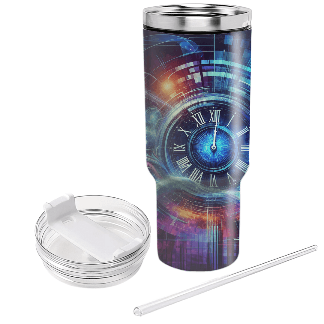 Quantum New Year - A Futuristic Celebration  Decorative Tumblers