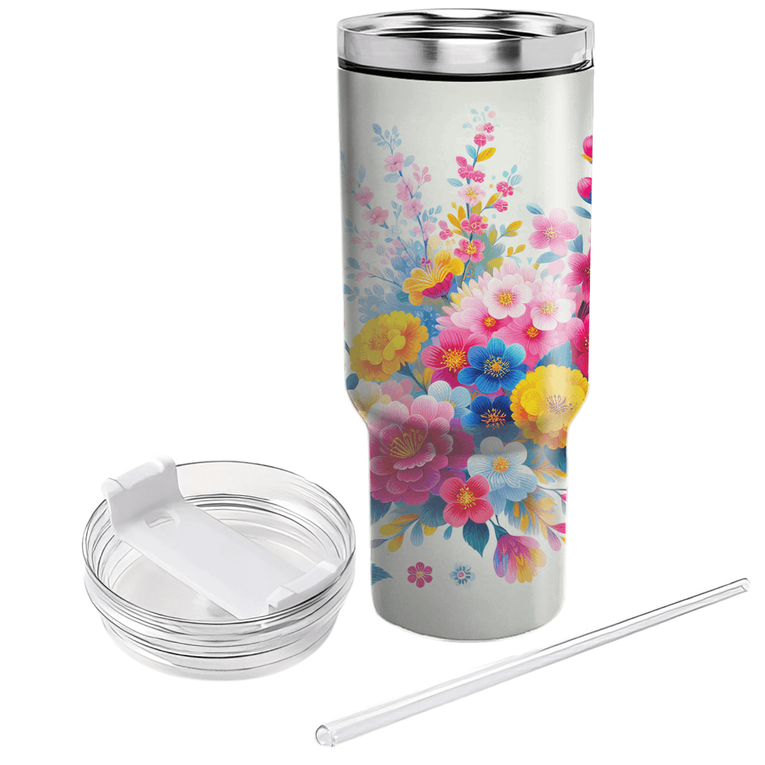 Joyful Bloom - International Flower Festivals  Travel Tumblers