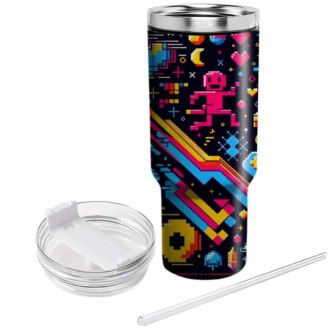 Retro Arcade Delight  Insulated Tumblers