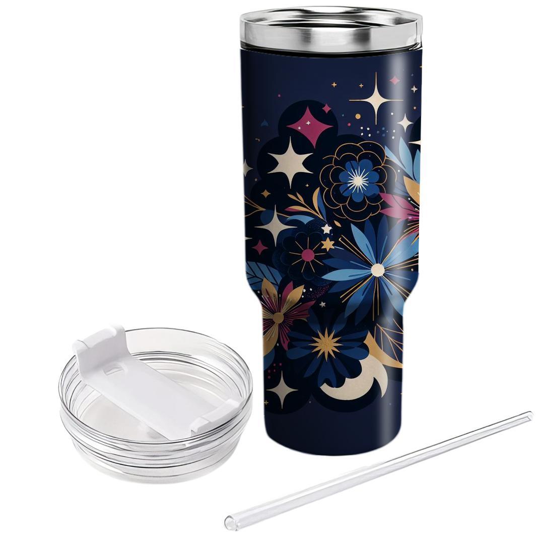 Cosmic Bloom  Unique Tumblers