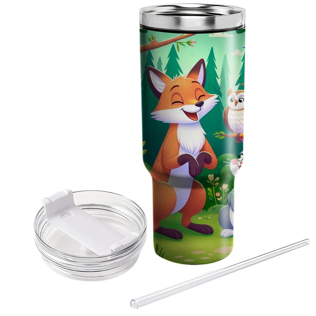 Whimsical Fox & Friends  Tumblers With Lids