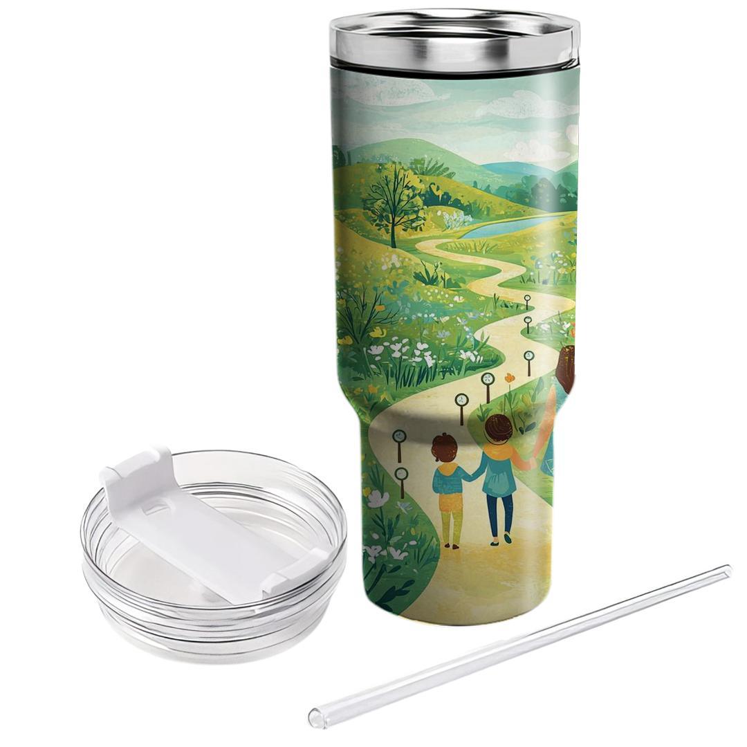 The Pathway Of Memories: A Mother’s Guidance In Every Step Tumblers With Lids