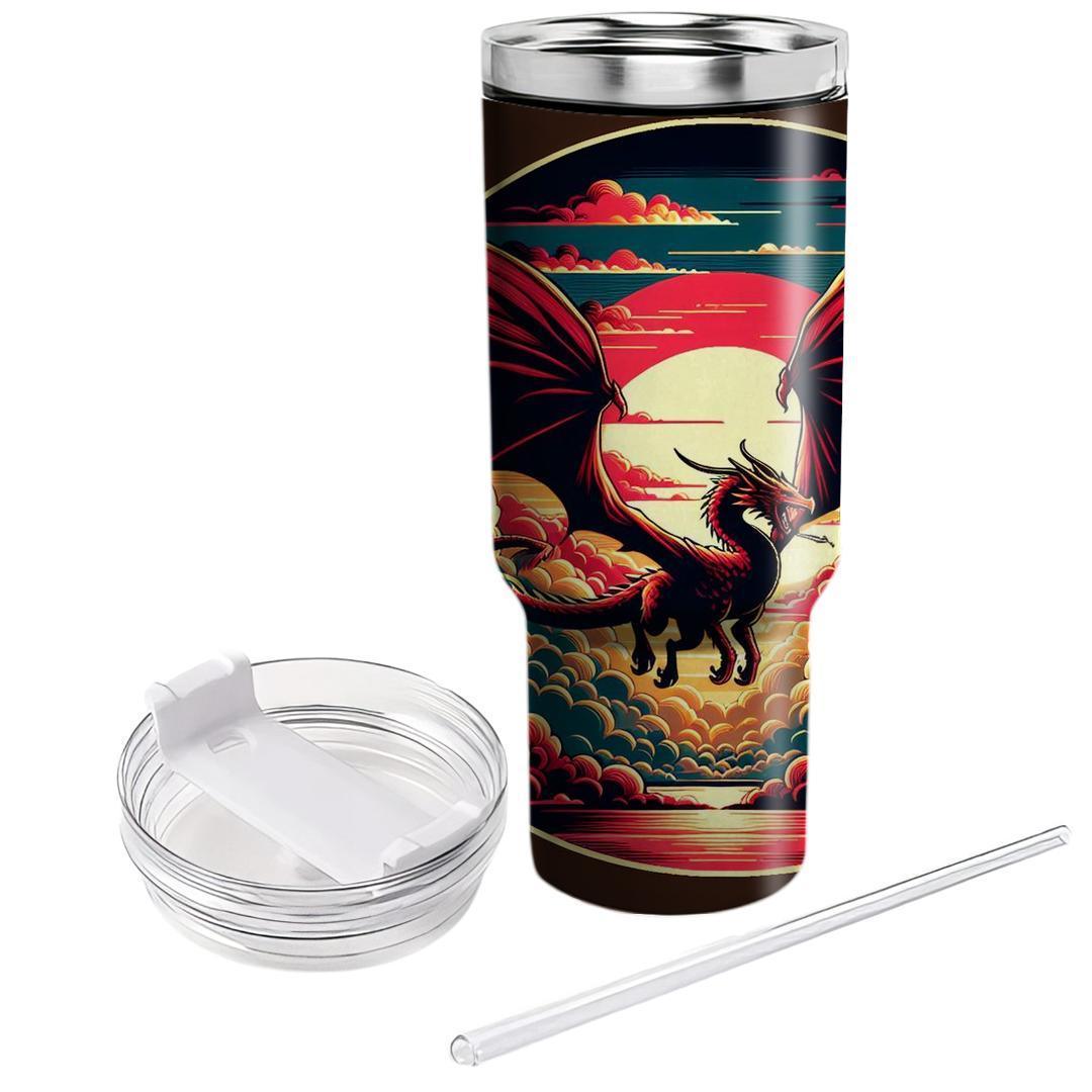 Daring Dragon Flight  Tumblers With Lids