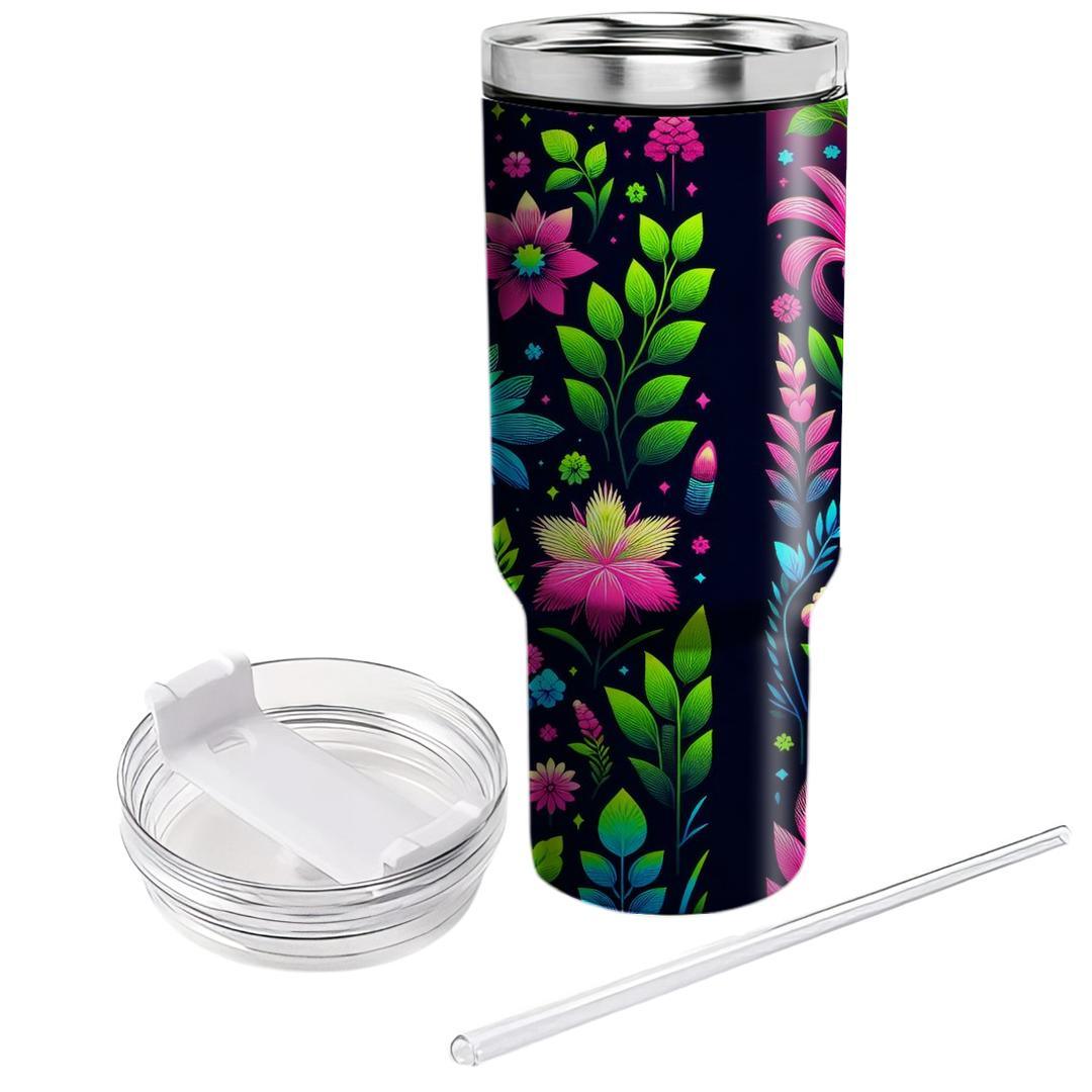 Neon Garden  Decorative Tumblers