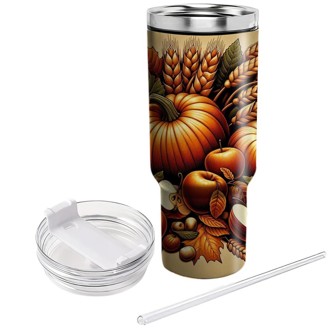 Autumn Harvest Bounty Unique Tumblers
