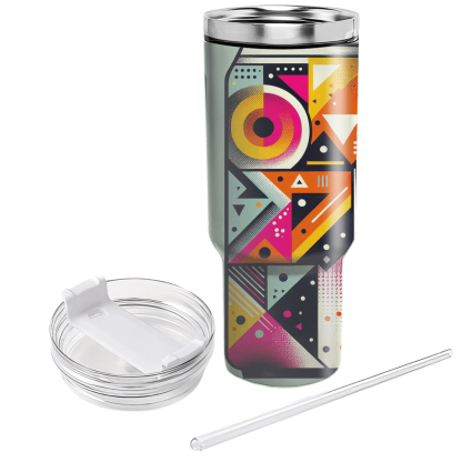 Funky Geometric Abstraction  Custom Tumblers