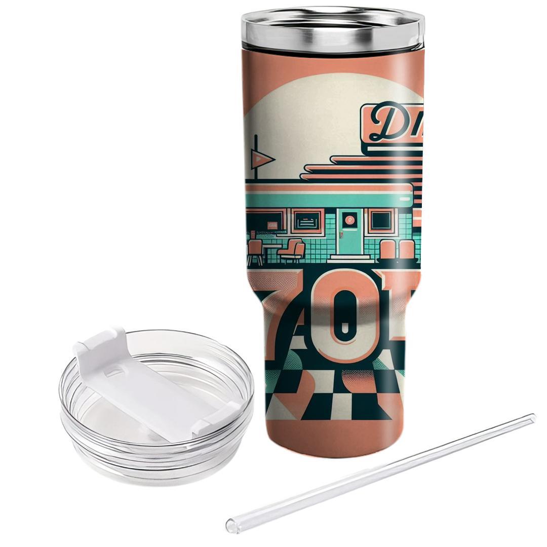 Retro Diner Dreamscape  Travel Tumblers