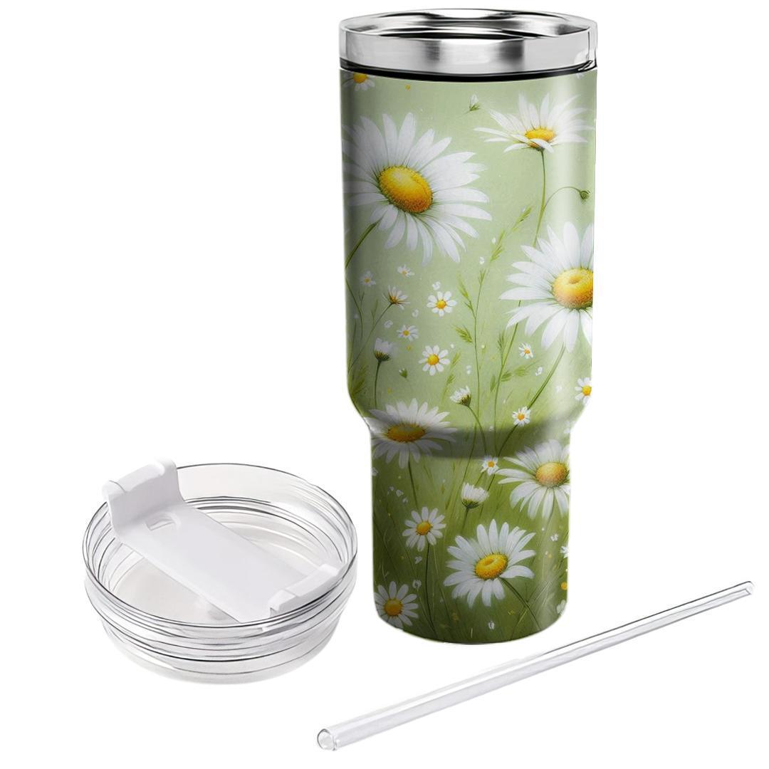 Rustic Field Of Daisies  Tumbler Cups