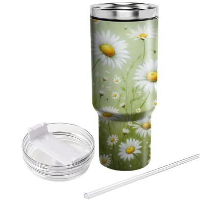Rustic Field Of Daisies  Tumbler Cups