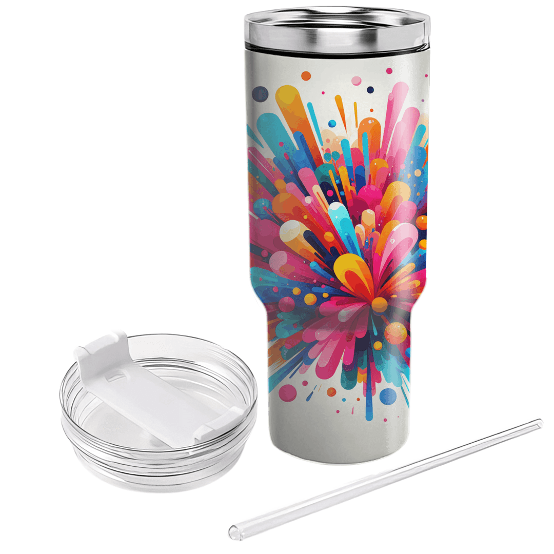 Playful Color Burst  Tumblers For Gifts