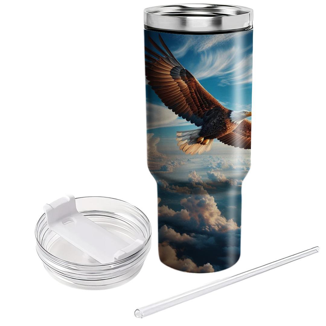 Majestic Bald Eagle Flight  Travel Tumblers