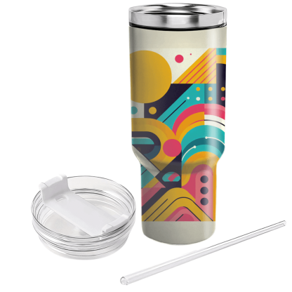 Groovy Geometric Fusion  Custom Tumblers