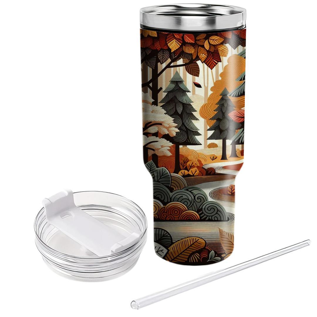 Autumn Forest Wanderlust  Travel Tumblers