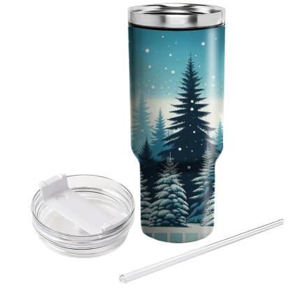 Winter Pines  Travel Tumblers