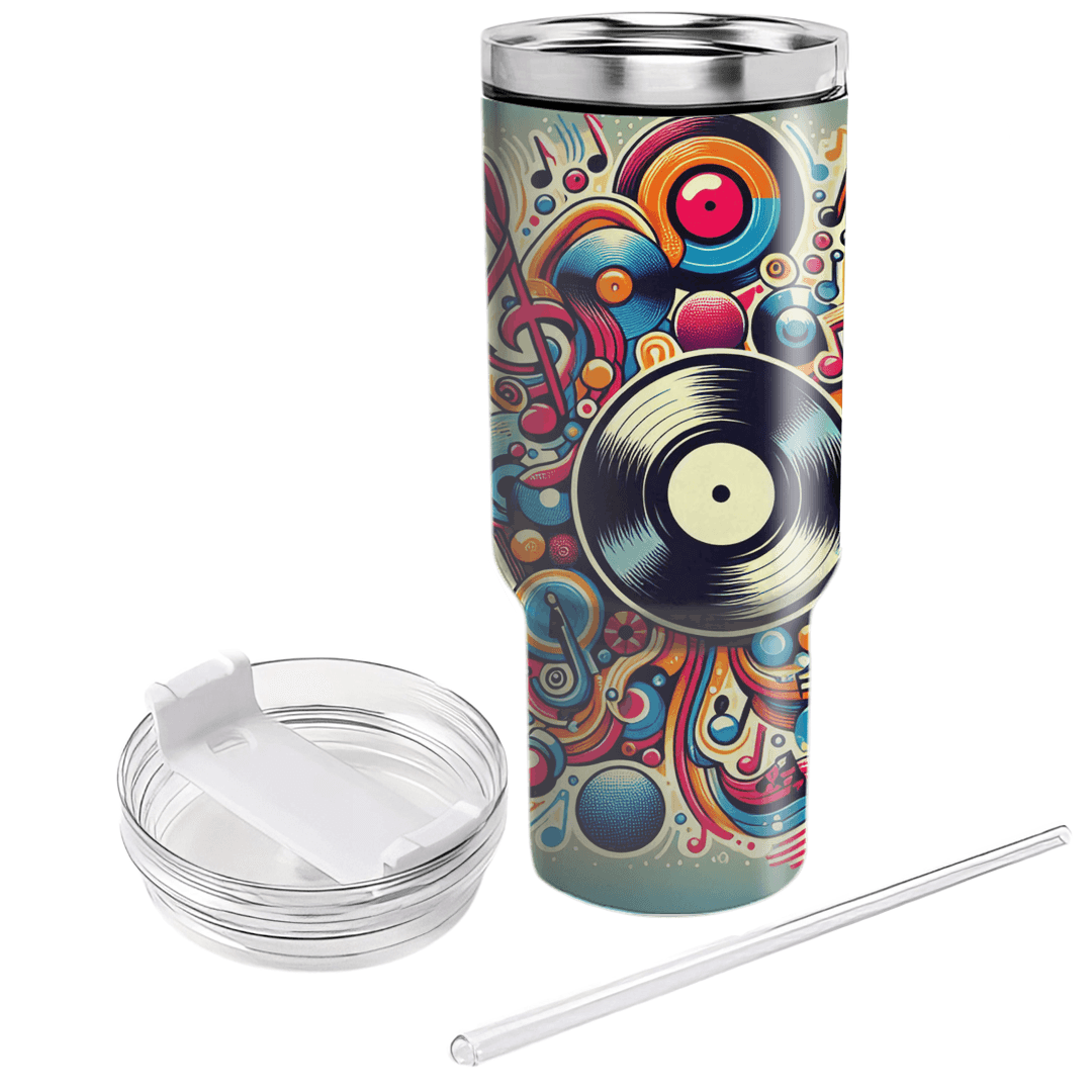 Groovy Music Vibes Tumblers With Lids