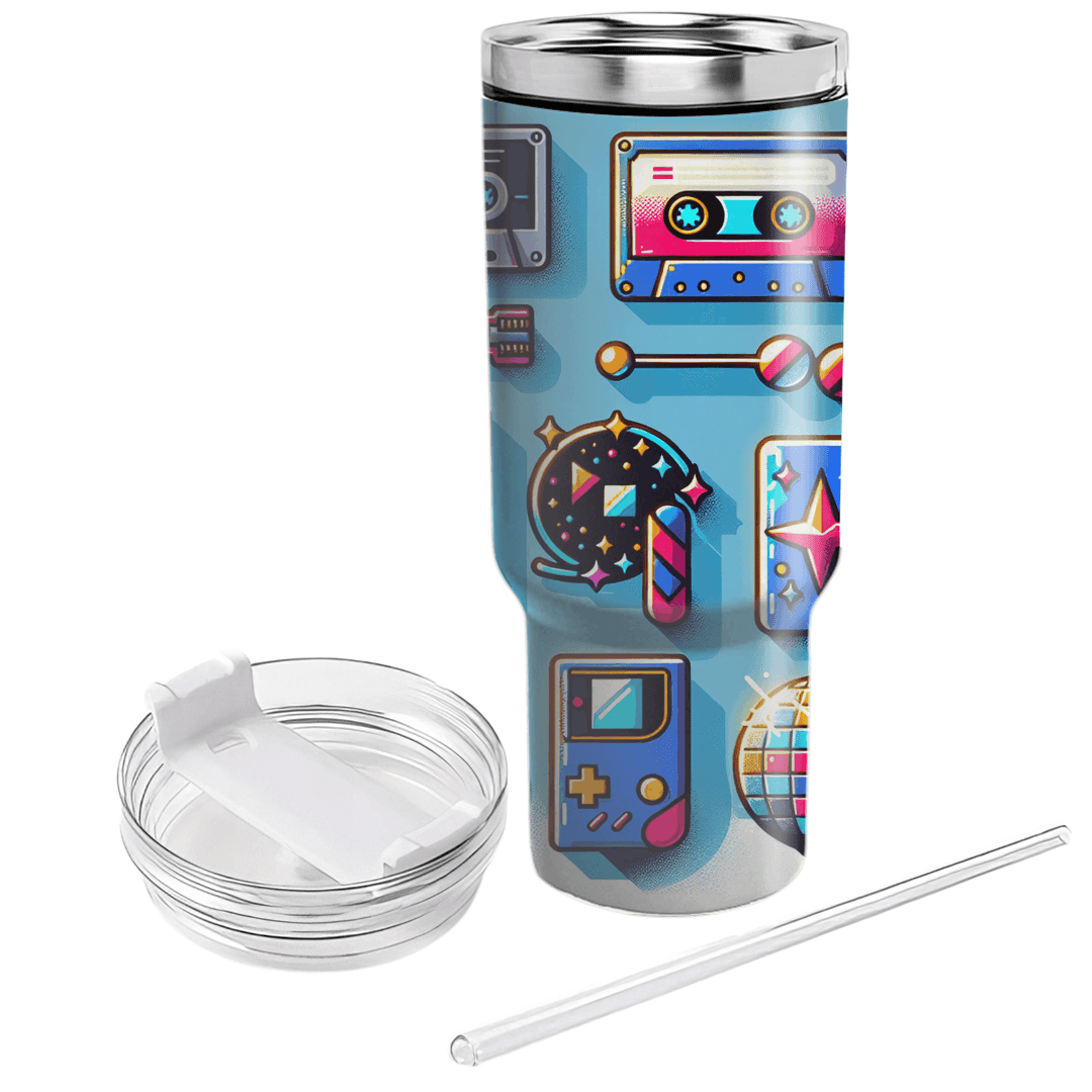 Retro Pop Culture Enamel Pins Custom Tumblers