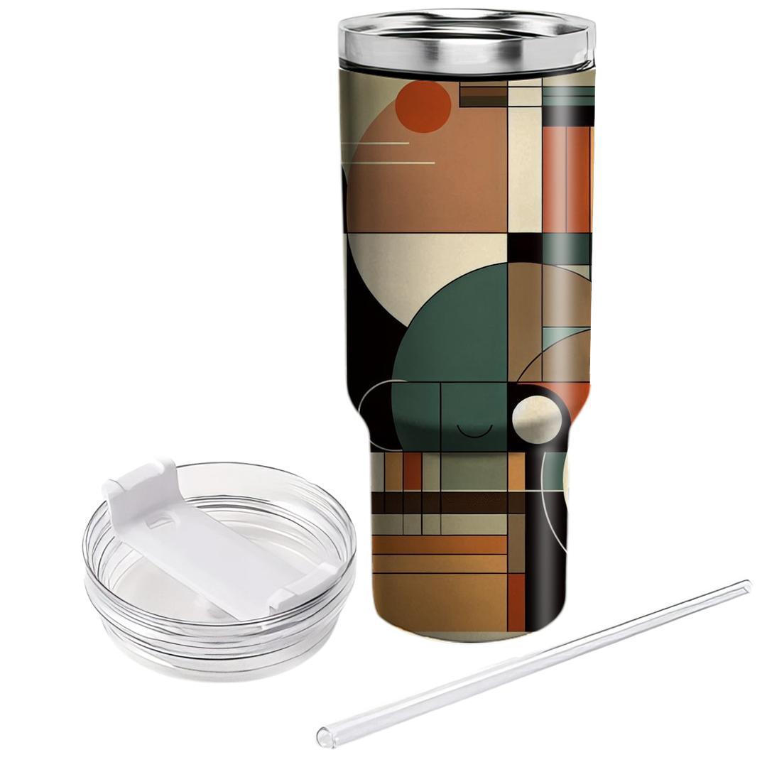 Earthy Tones Geometry  Custom Tumblers