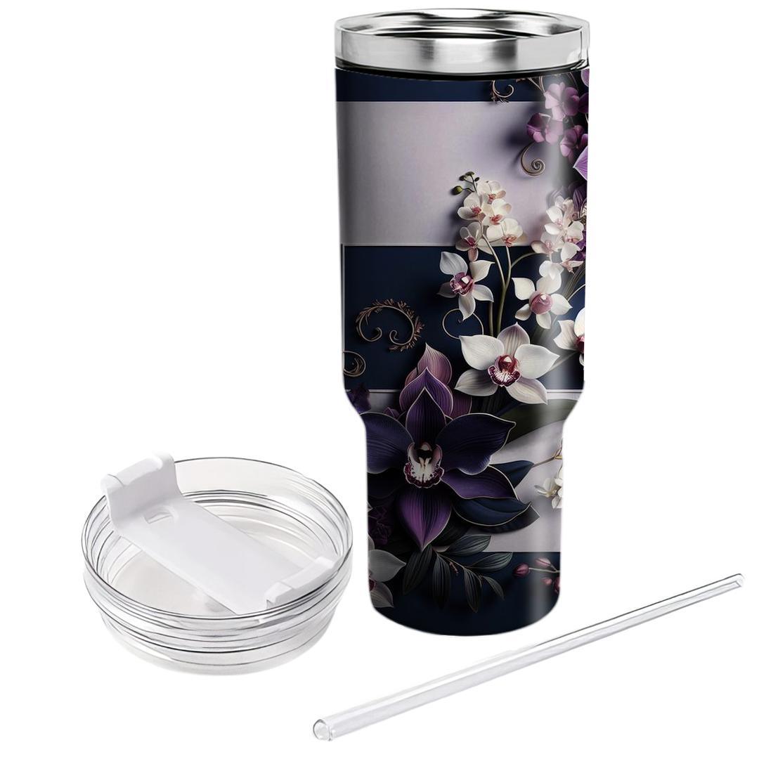 Regal Orchid Garden  Unique Tumblers