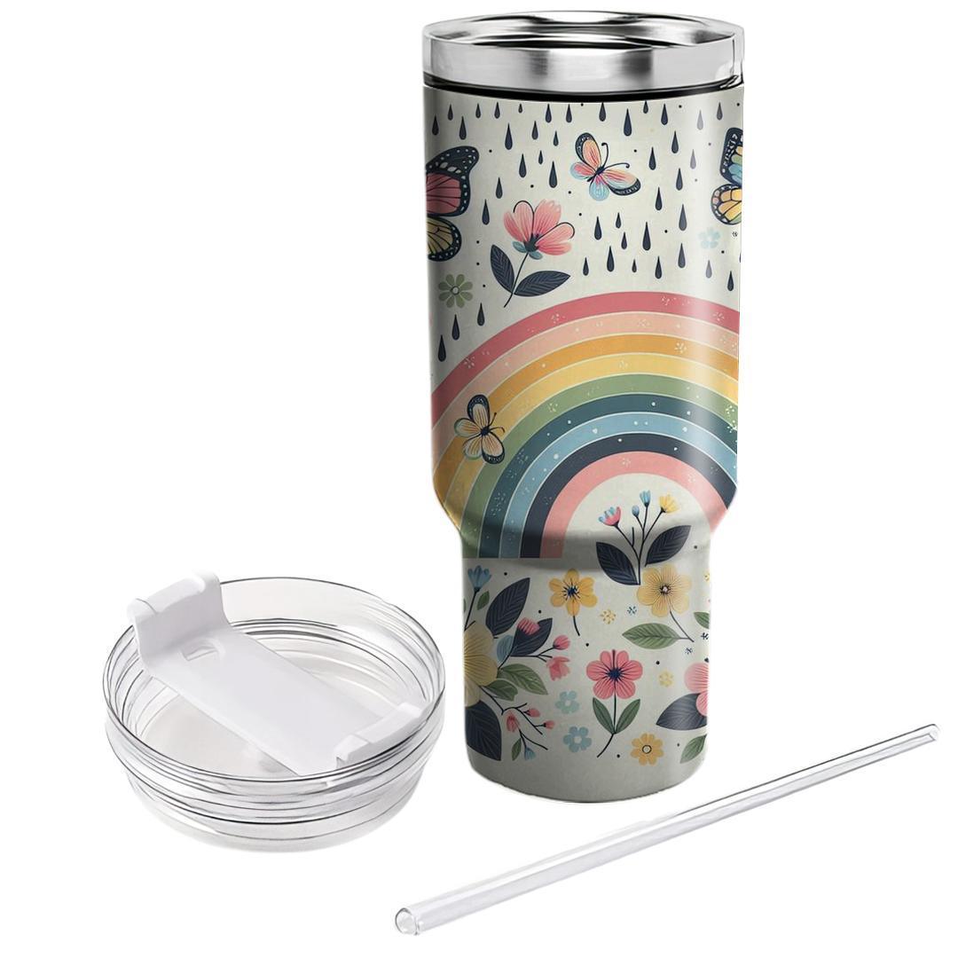Springtime Rainbow  Tumbler Cups