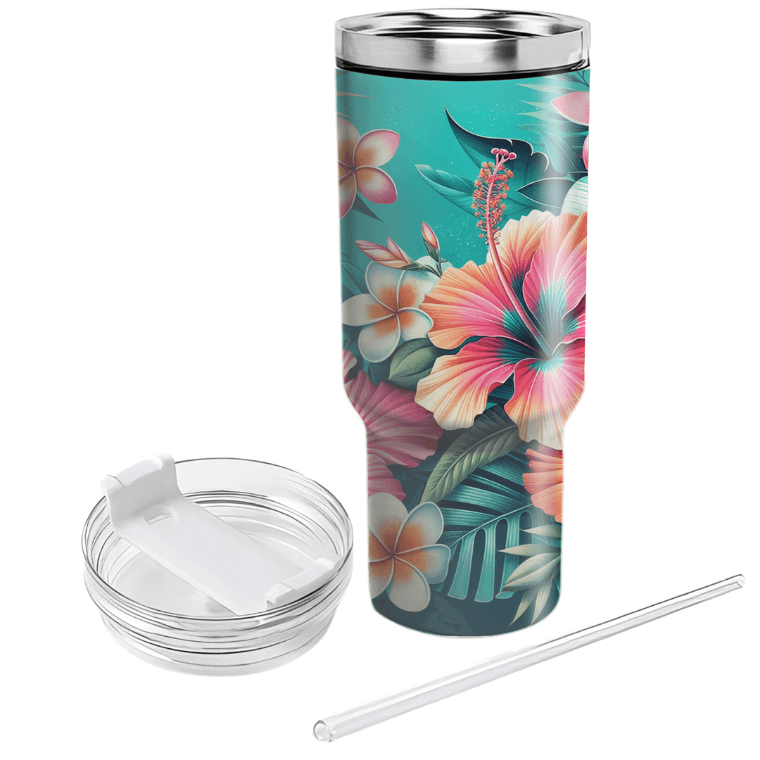 Tropical Flora Bliss  Custom Tumblers