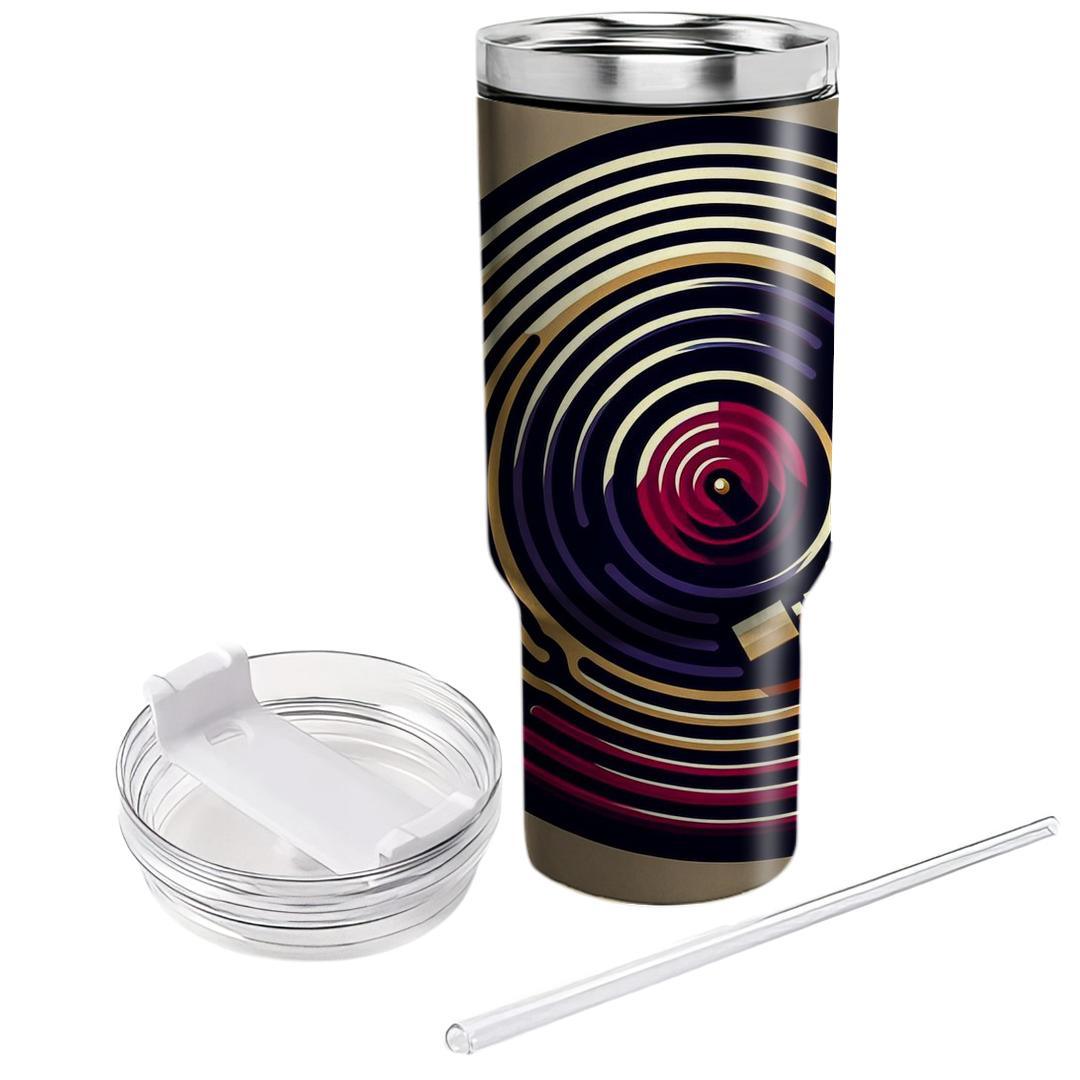 Retro Vinyl Grooves  Tumbler Cups