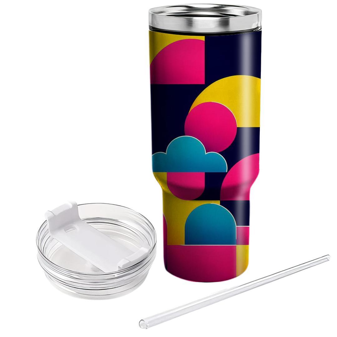 Funky Mod Shapes  Travel Tumblers