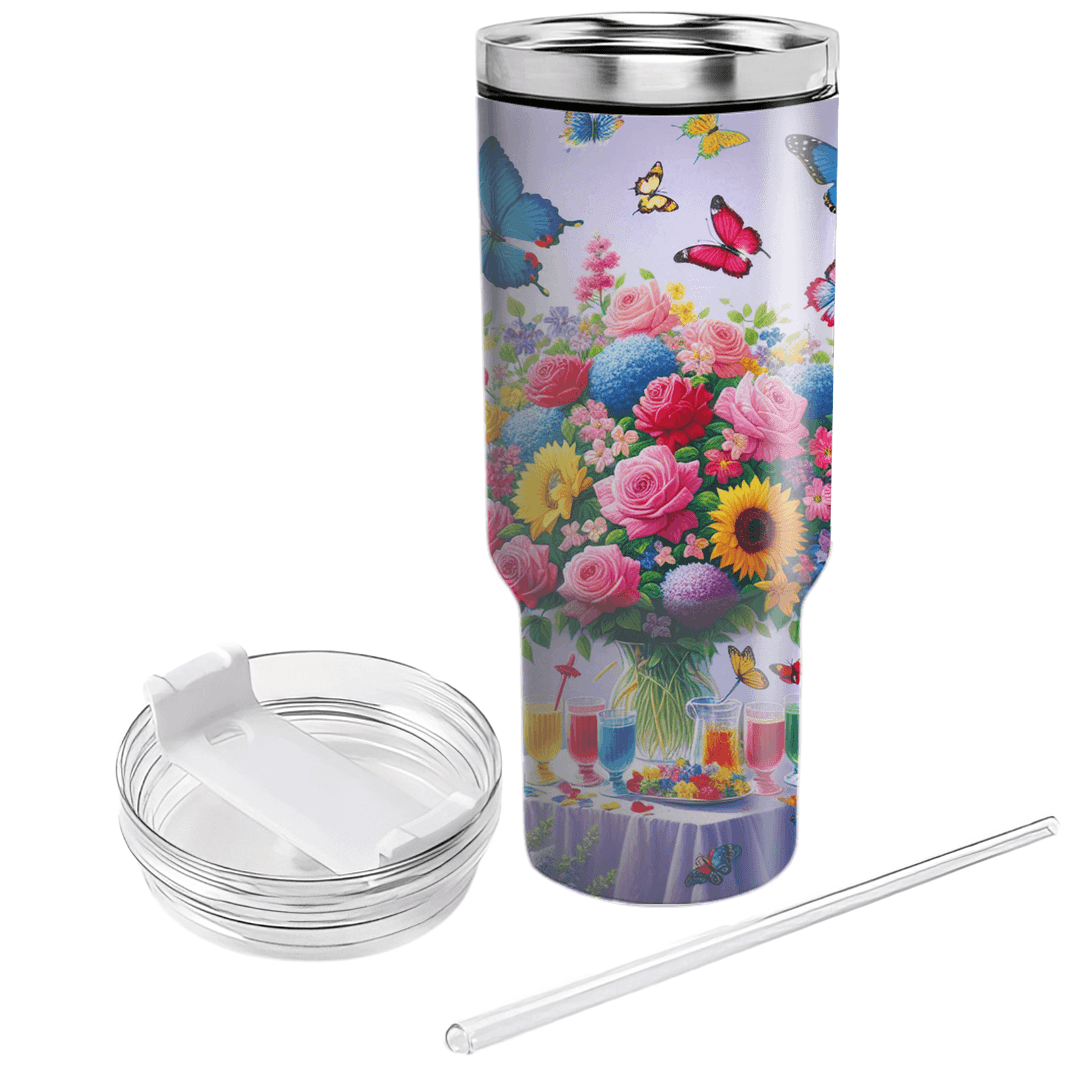 Spring Butterfly Bliss  Tumbler Cups
